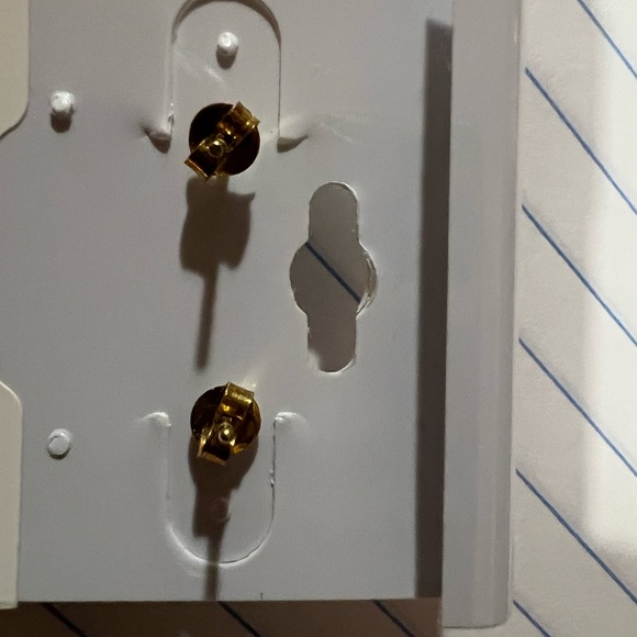 Bronze Rhinestone with gold prong stud earrings - Picture 11 of 11